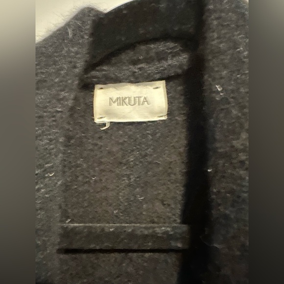 Mikuta oversized knitted cardigan black - Picture 3 of 6